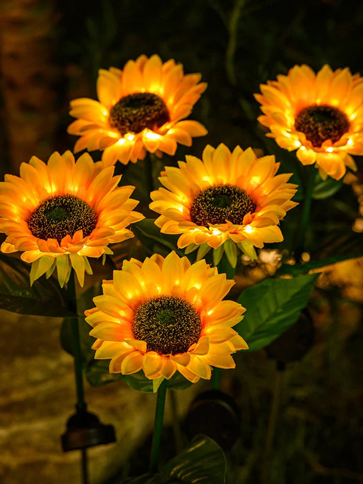 Waterproof Solar Energy Sunflower Lamp - SolarBloom-1-Nora Luxe
