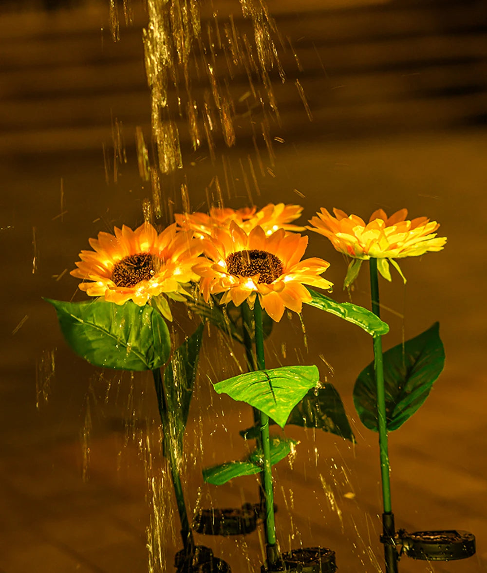 Waterproof Solar Energy Sunflower Lamp - SolarBloom-1-Nora Luxe