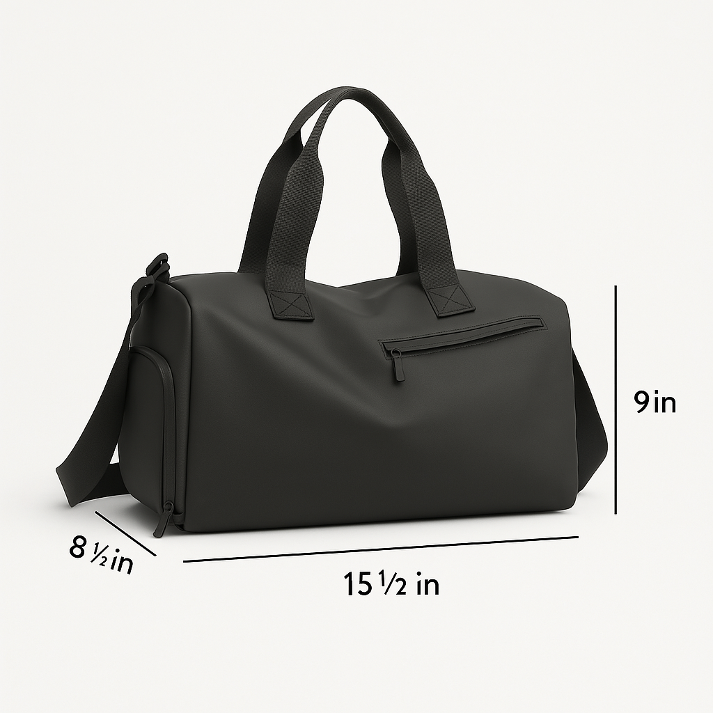 Waterproof Sports Bag with Shoe Compartment - FlexBag Pro-Black-Nora Luxe