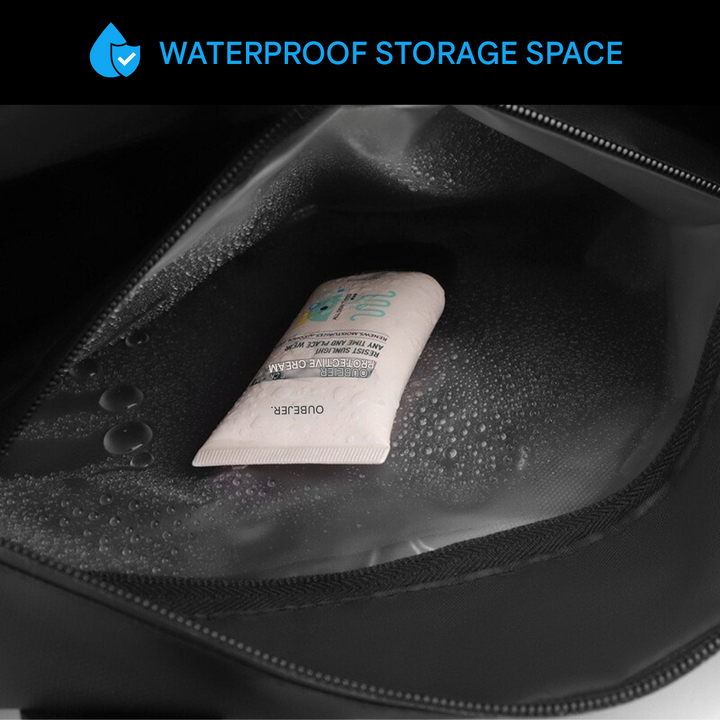 Waterproof Sports Bag with Shoe Compartment - FlexBag Pro-Black-Nora Luxe