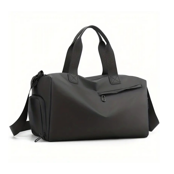 Waterproof Sports Bag with Shoe Compartment - FlexBag Pro-Black-Nora Luxe