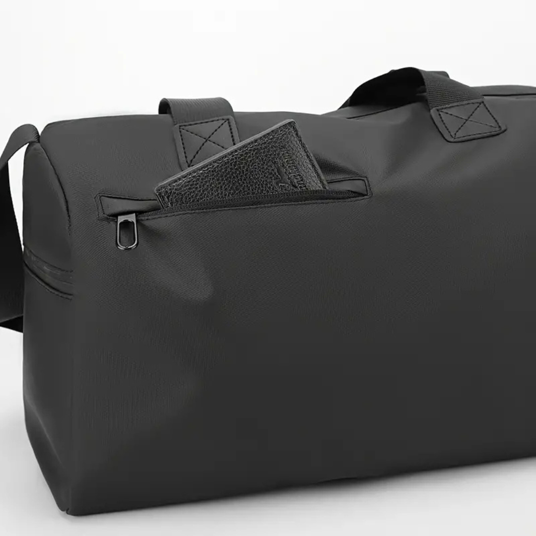 Waterproof Sports Bag with Shoe Compartment - FlexBag Pro-Black-Nora Luxe