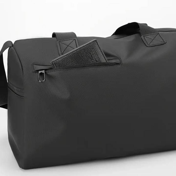 Waterproof Sports Bag with Shoe Compartment - FlexBag Pro-Black-Nora Luxe