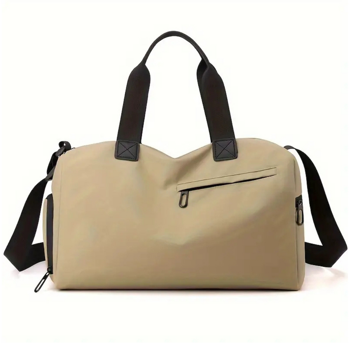 Waterproof Sports Bag with Shoe Compartment - FlexBag Pro-Khaki-Nora Luxe
