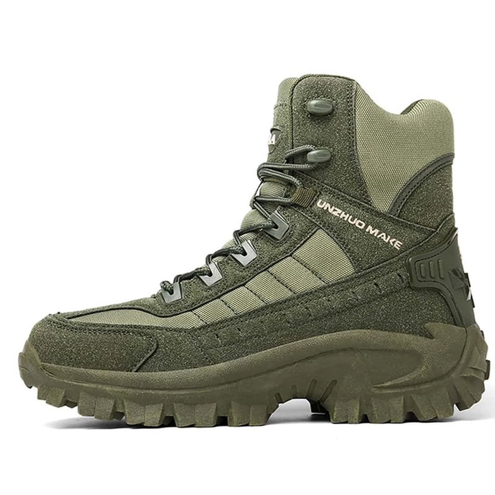 Waterproof Tactical Work Boots with Anti-Puncture – TrailForce Tactical-Beige-6.5-Nora Luxe