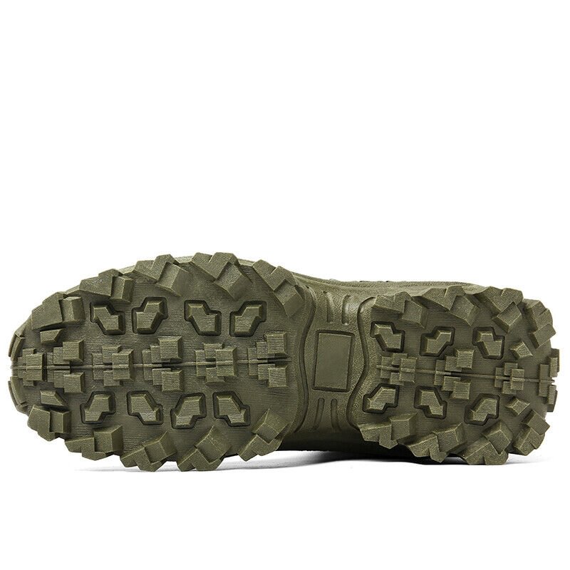 Waterproof Tactical Work Boots with Anti-Puncture – TrailForce Tactical-Beige-6.5-Nora Luxe