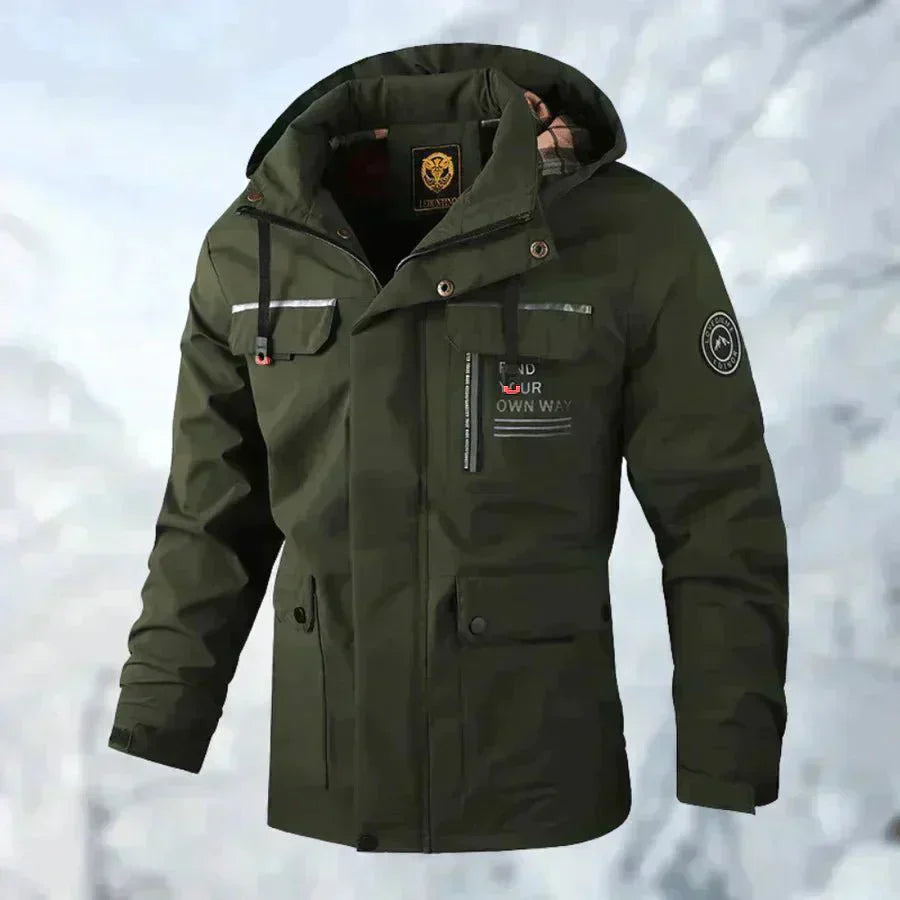 Waterproof Titanium Jacket - Aiden-Green-XS-Nora Luxe