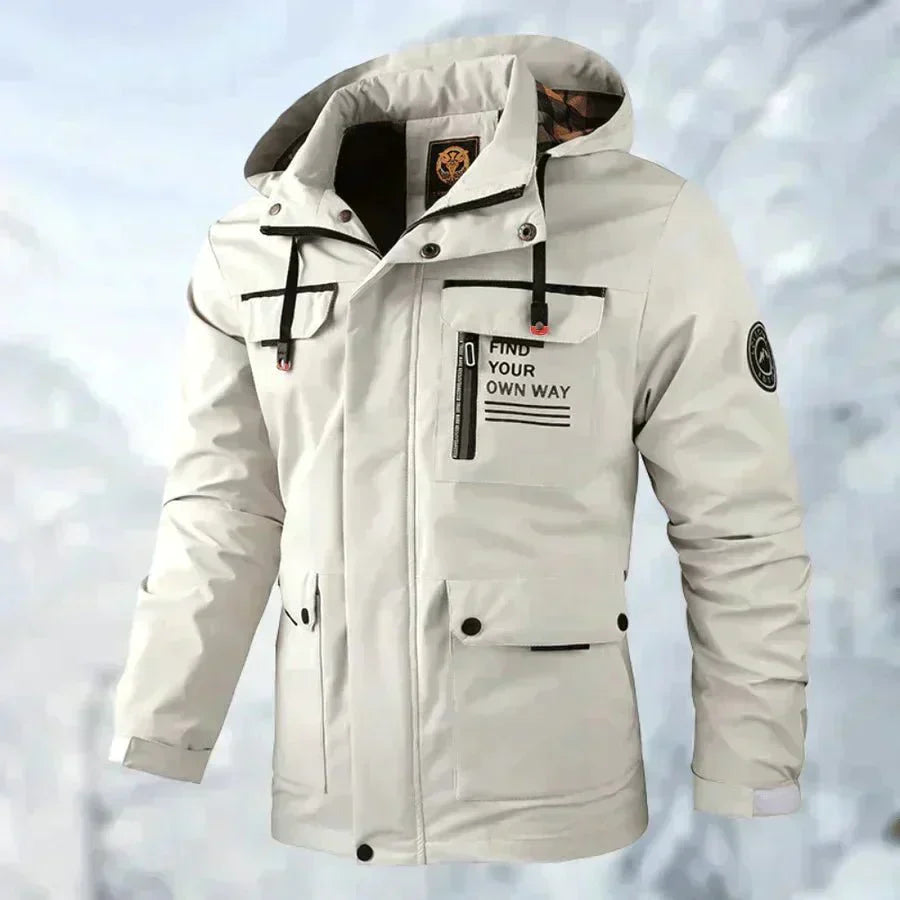 Waterproof Titanium Jacket - Aiden-White-XS-Nora Luxe