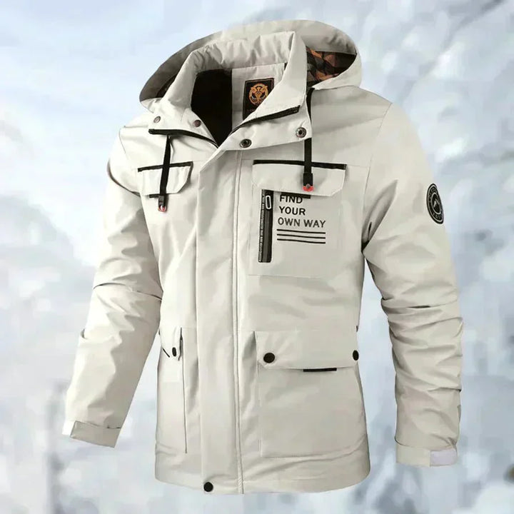 Waterproof Titanium Jacket - Aiden-White-XS-Nora Luxe
