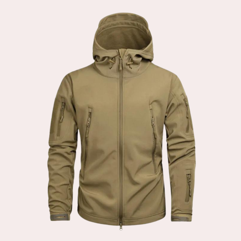 Weather-resistant Outdoor Jacket for Men - Orson-Brown-S-Nora Luxe