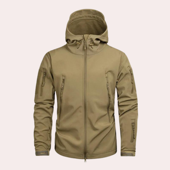 Weather-resistant Outdoor Jacket for Men - Orson-Brown-S-Nora Luxe