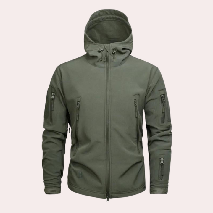 Weather-resistant Outdoor Jacket for Men - Orson-Green-S-Nora Luxe