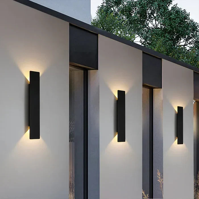 Weatherproof Outdoor Wall Lamp - StormGlow-Warm White-2W 2.13 × 3.82 × 1.38 in-White-Nora Luxe