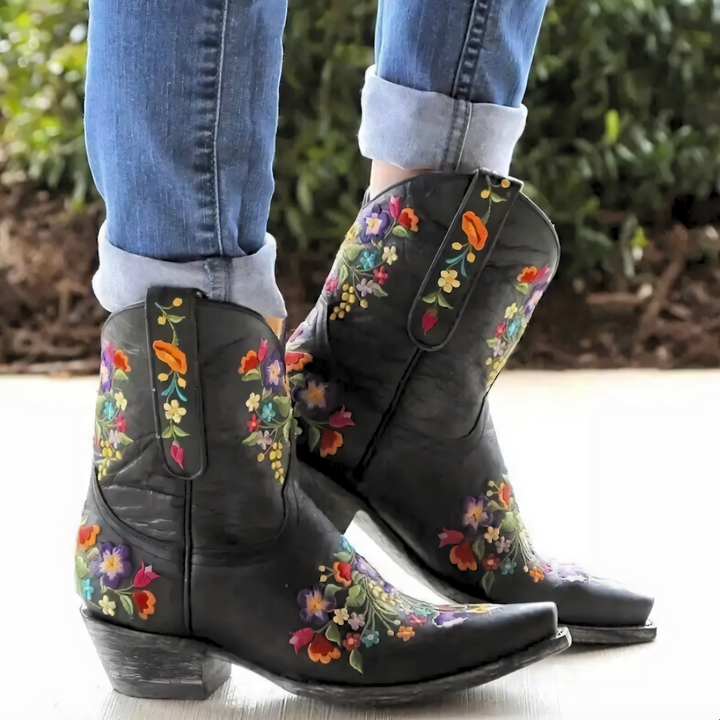 Weatherproof Vintage Cowgirl Boots - Sierra-Black-3.0-Nora Luxe