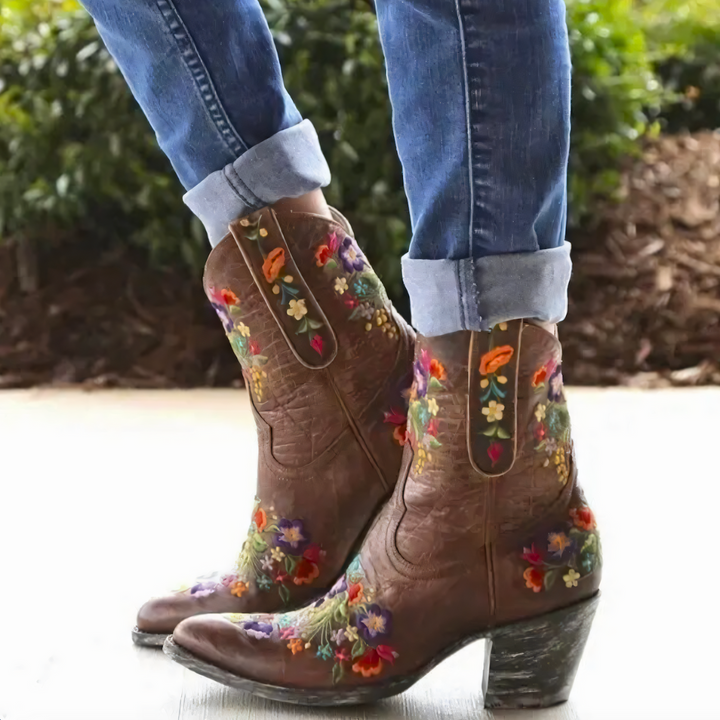 Weatherproof Vintage Cowgirl Boots - Sierra-Brown-3.0-Nora Luxe
