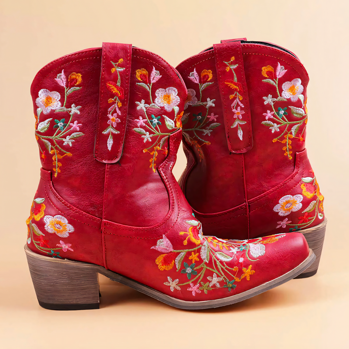 Weatherproof Vintage Cowgirl Boots - Sierra-Red-3.0-Nora Luxe