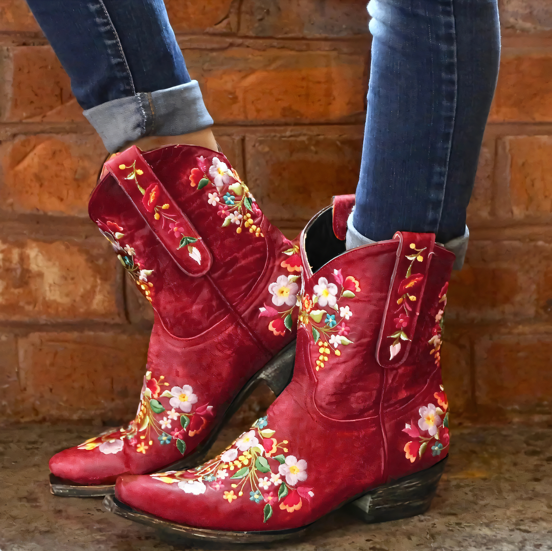 Weatherproof Vintage Cowgirl Boots - Sierra-Red-3.0-Nora Luxe