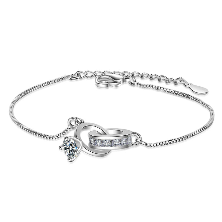 Wedding Ring Pendant Bracelet | Elegant & Versatile Design-Nora Luxe