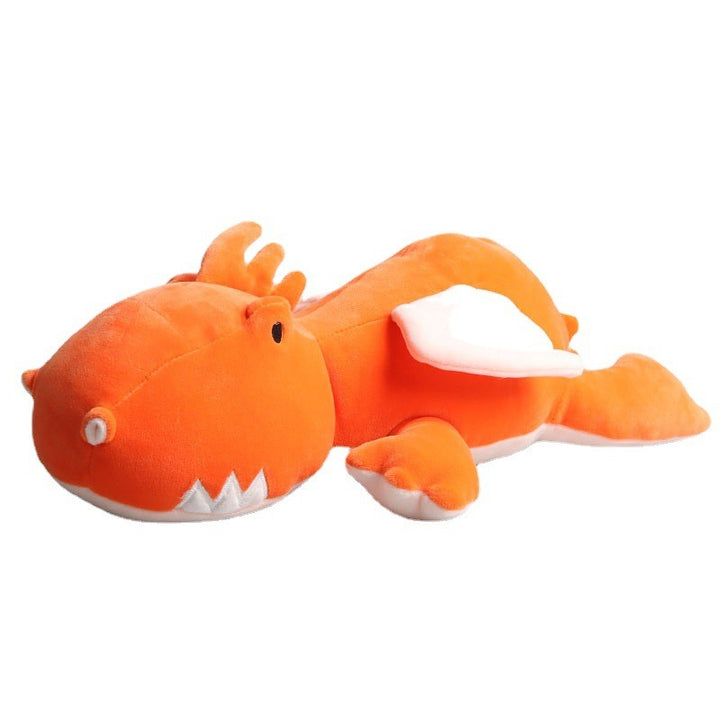 Weighted Dinosaur Plush - CuddleSaurus-Orange Dino-15.7 inches-Nora Luxe