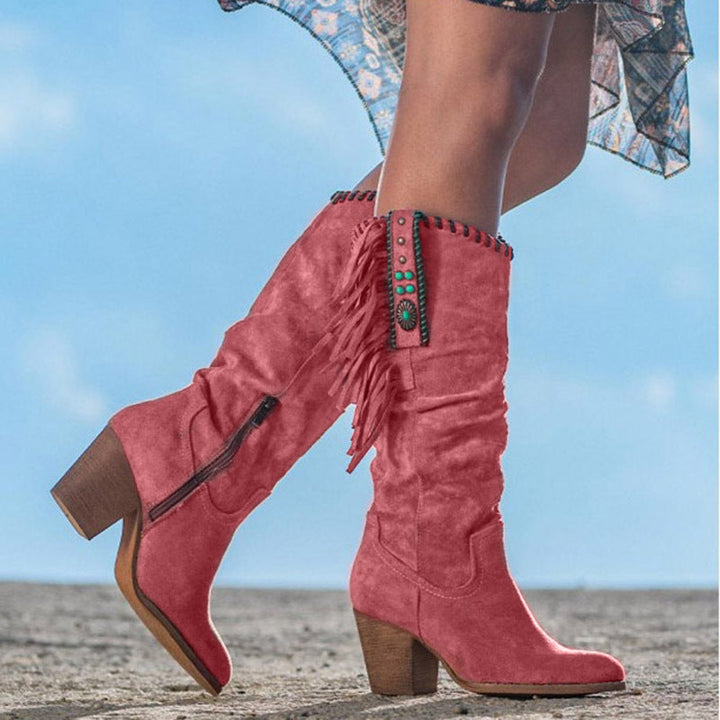 Western Boots - Dakota-Red-2.0-Nora Luxe