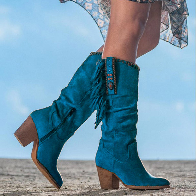 Western Boots - Dakota-Turquoise-2.0-Nora Luxe