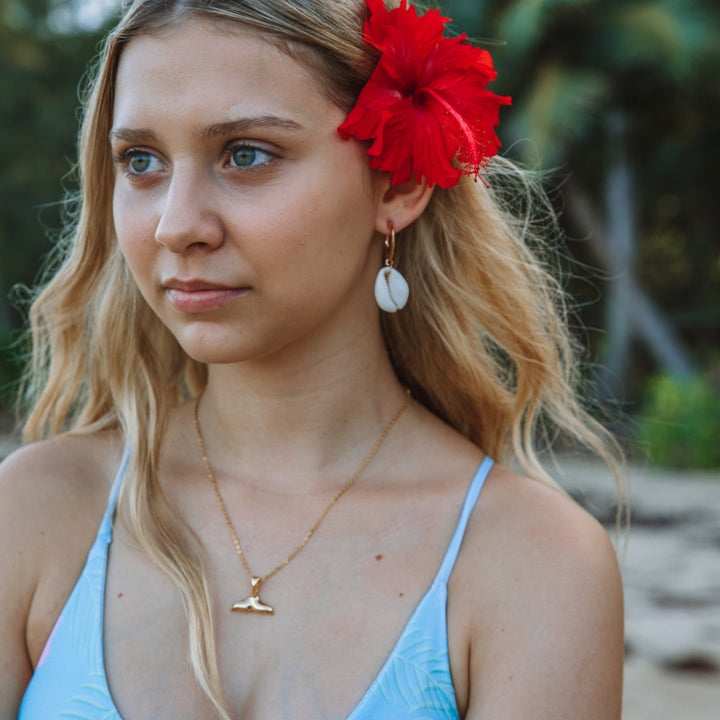 Whale Tail Necklace - Elara-Silver-Nora Luxe