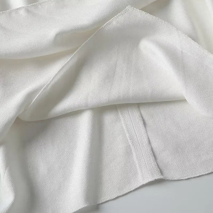 White airy & stylish sleeveless linen blouse for women – Amira-S-Nora Luxe