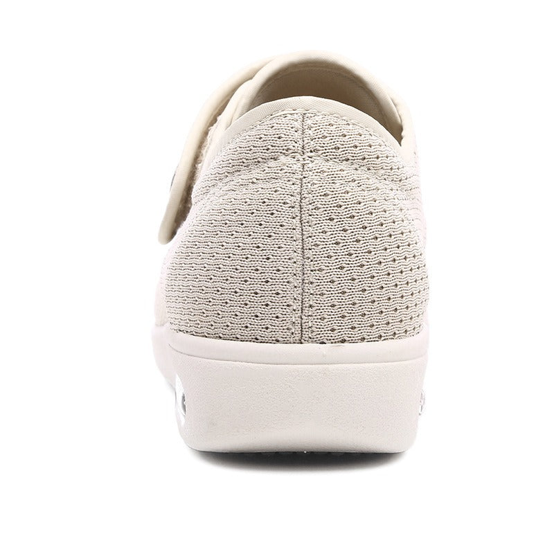 Wide Orthopedic Diabetic Women's Shoes - ComfortPlus-Cream-3.5-Nora Luxe