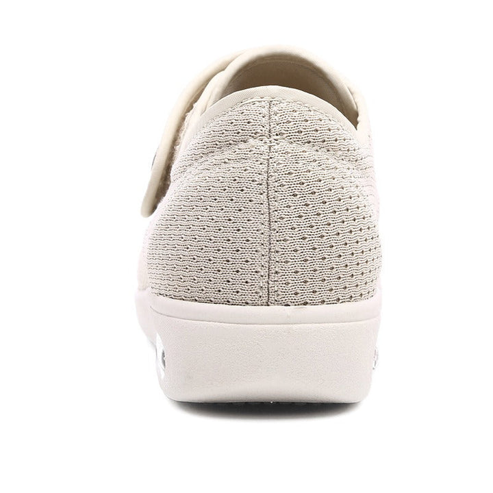Wide Orthopedic Diabetic Women's Shoes - ComfortPlus-Cream-3.5-Nora Luxe