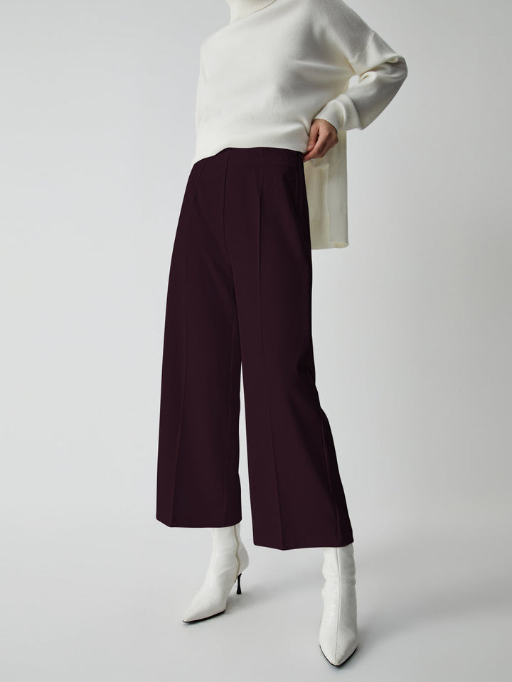 Wide Trousers for Women - Selina-Bordeaux-XS-Nora Luxe