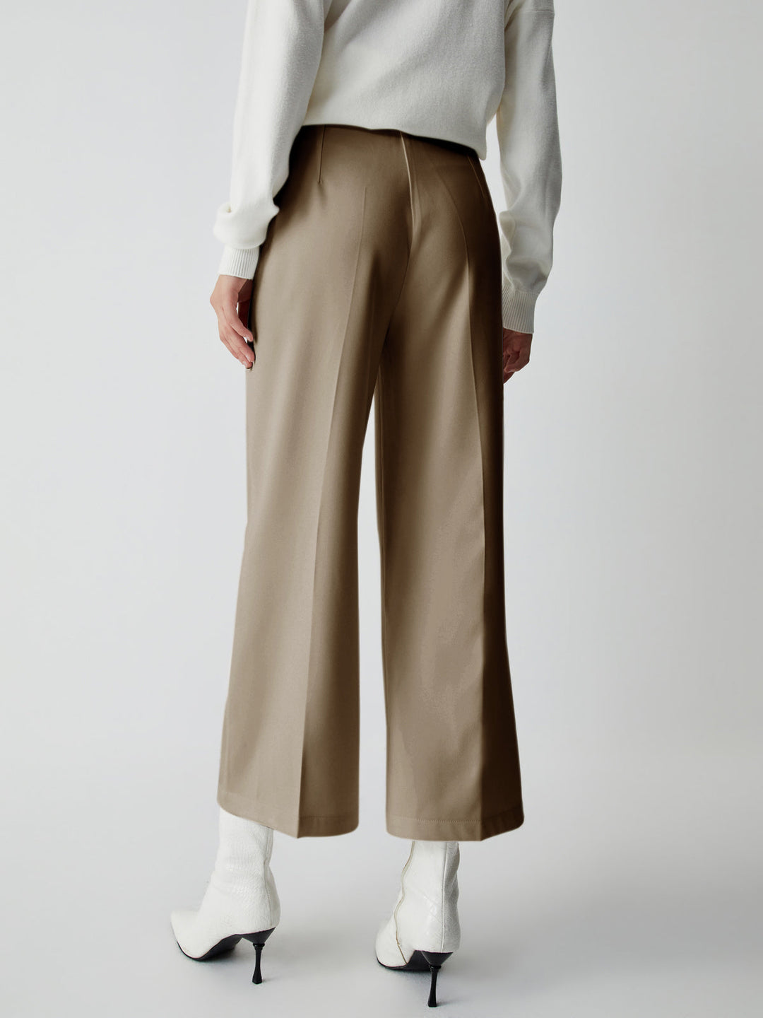 Wide Trousers for Women - Selina-White-XS-Nora Luxe