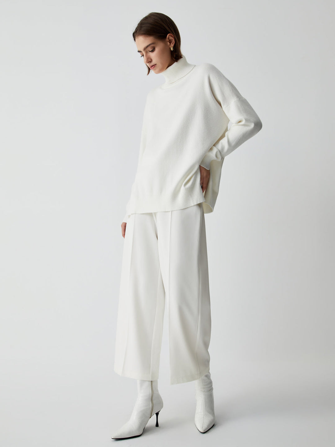 Wide Trousers for Women - Selina-White-XS-Nora Luxe
