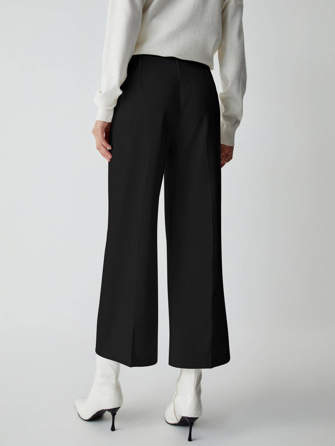 Wide Trousers for Women - Selina-White-XS-Nora Luxe