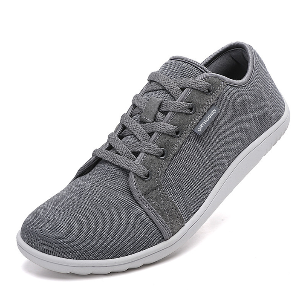 Wide Zero Drop Sneakers - StrideEase-3.5-Black-Nora Luxe