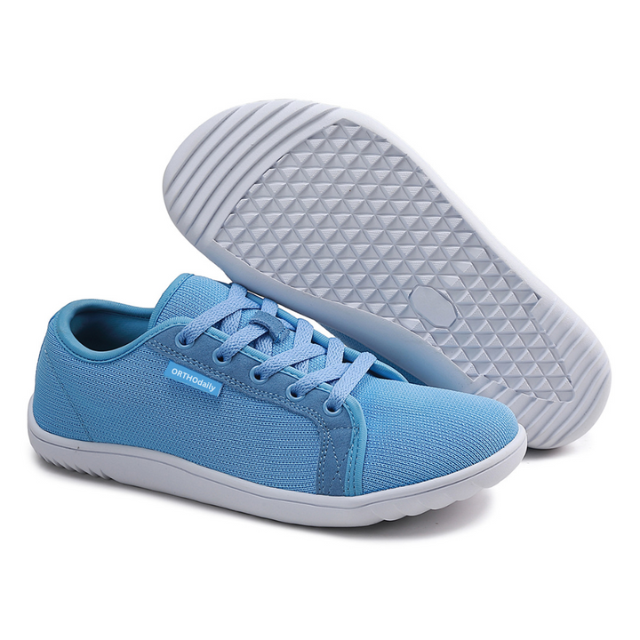 Wide Zero Drop Sneakers - StrideEase-3.5-Blue-Nora Luxe