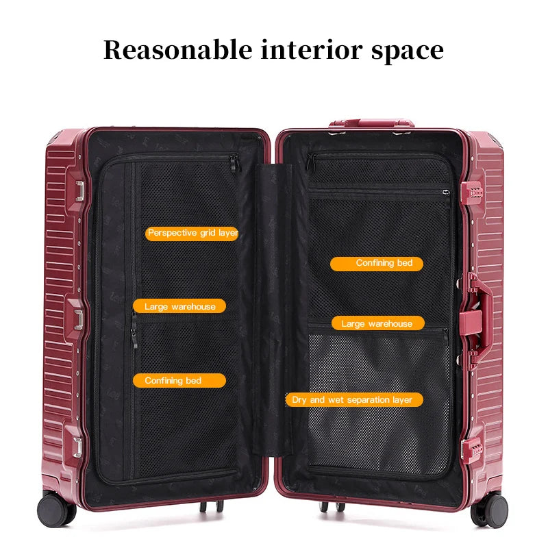 Wider grip hard shell suitcase – Lisbon-Gray-S (45 L)-Nora Luxe