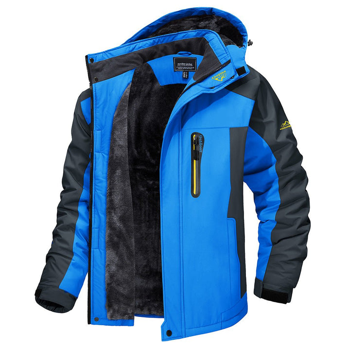 Wind and Water-Repellent Men's Jacket - Dylan-Blue-S-Nora Luxe