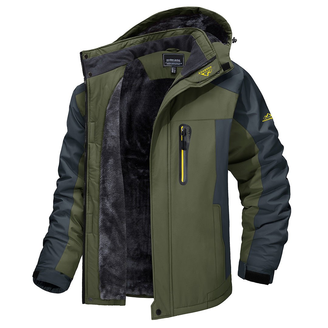 Wind and Water-Repellent Men's Jacket - Dylan-Yellow-S-Nora Luxe