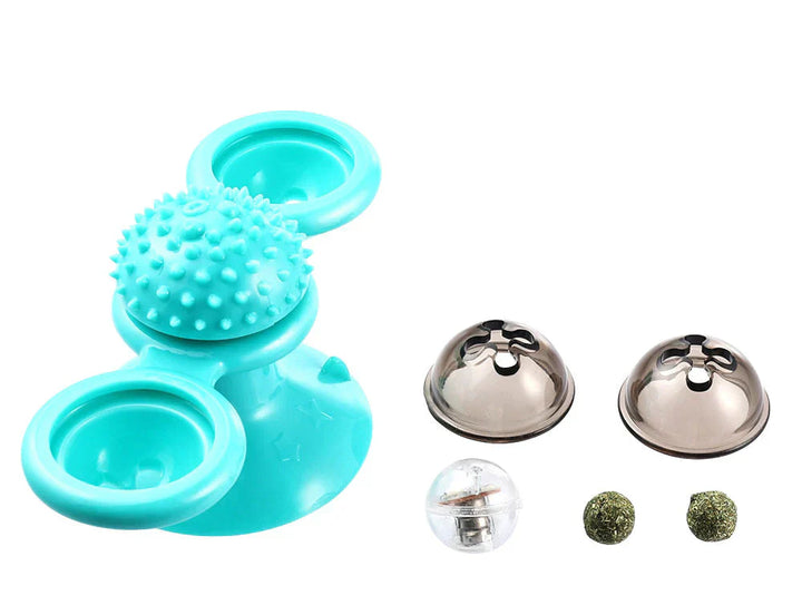Windmill Cat Toy - WhirlPlay-Green-Nora Luxe