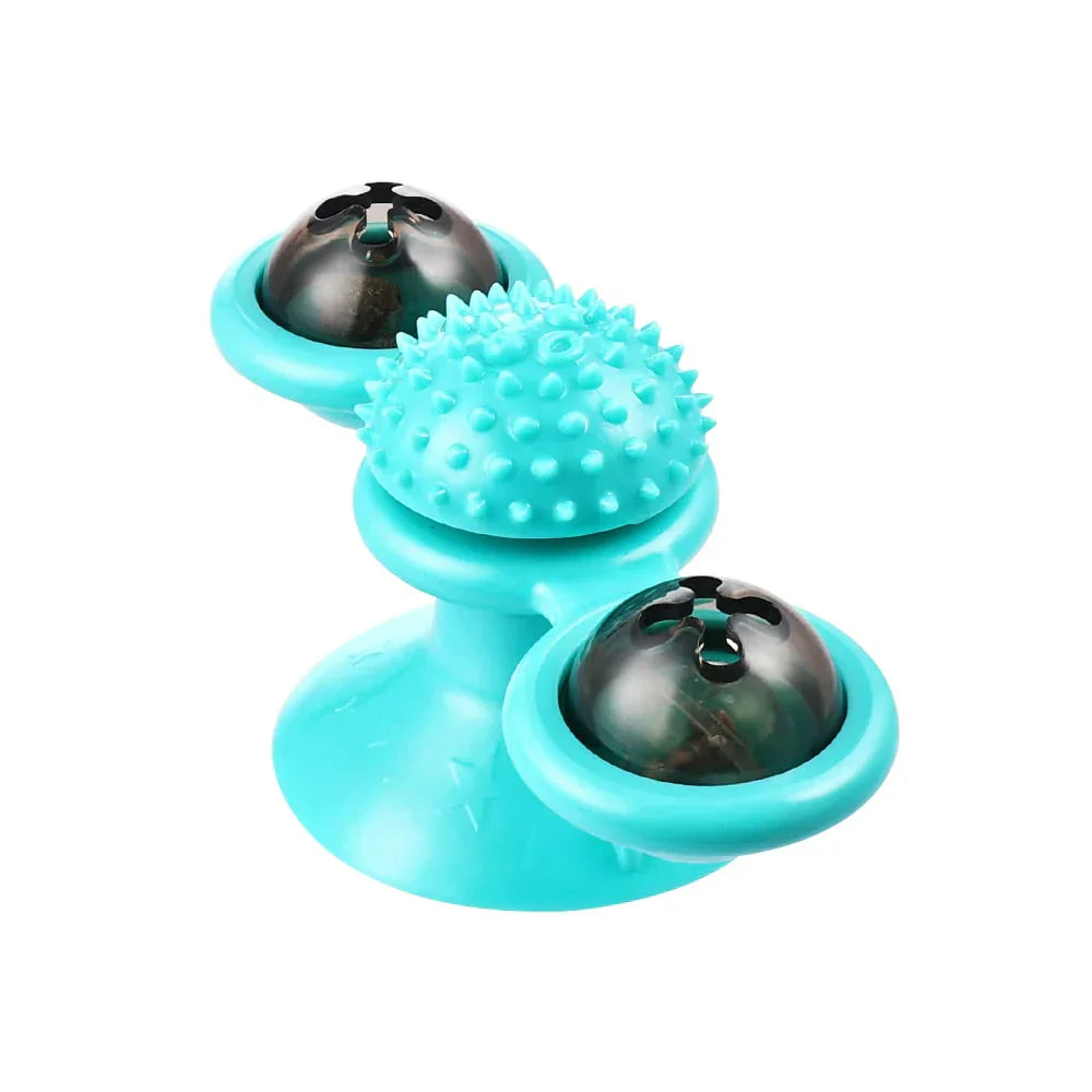 Windmill Cat Toy - WhirlPlay-Green-Nora Luxe