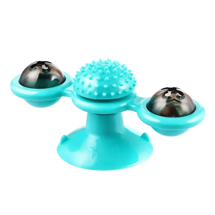 Windmill Cat Toy - WhirlPlay-Green-Nora Luxe