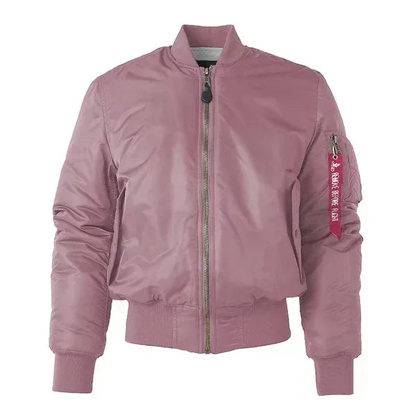 Windproof Ladies Bomber Jacket - Nova-Pink-2XS-The Livary