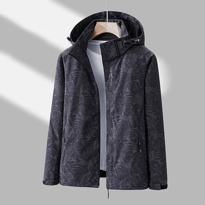 Windproof Ladies Jacket with Hood - Ayla-Black-M-Nora Luxe