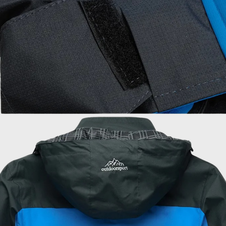 Windproof Men's Jacket - AquaShield-Blue-L-Nora Luxe