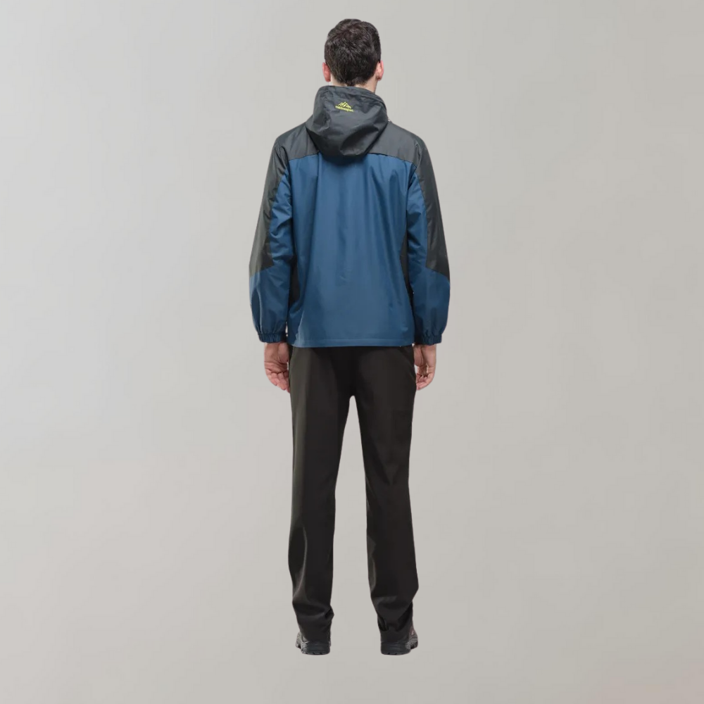 Windproof Men's Jacket - AquaShield-Blue-L-Nora Luxe