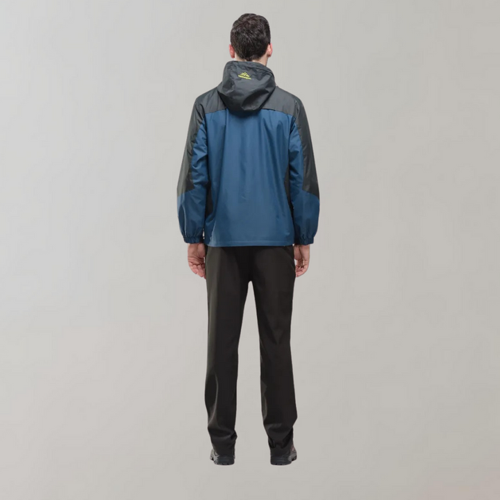 Windproof Men's Jacket - AquaShield-Blue-L-Nora Luxe