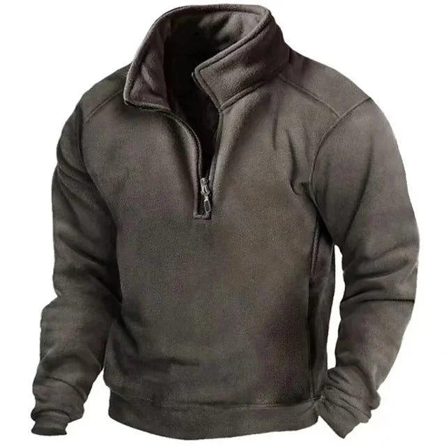 Windproof Men's Sweater - Larsen-Dark Gray-S-Nora Luxe