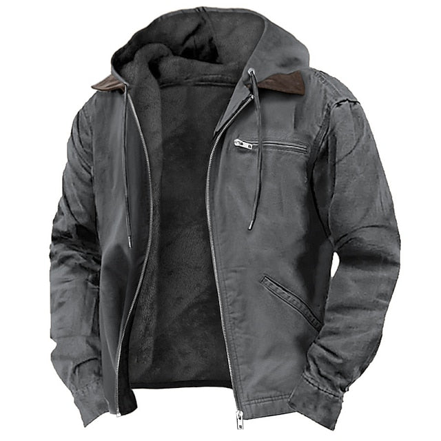 Windproof Outdoor Jacket with Warm Lining – Stormlock-Grey-2XS-The Livary