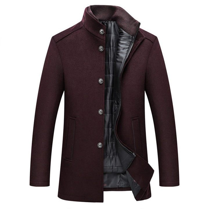 Windproof Striped Men's Jacket - Logan™-Gray-M-Nora Luxe