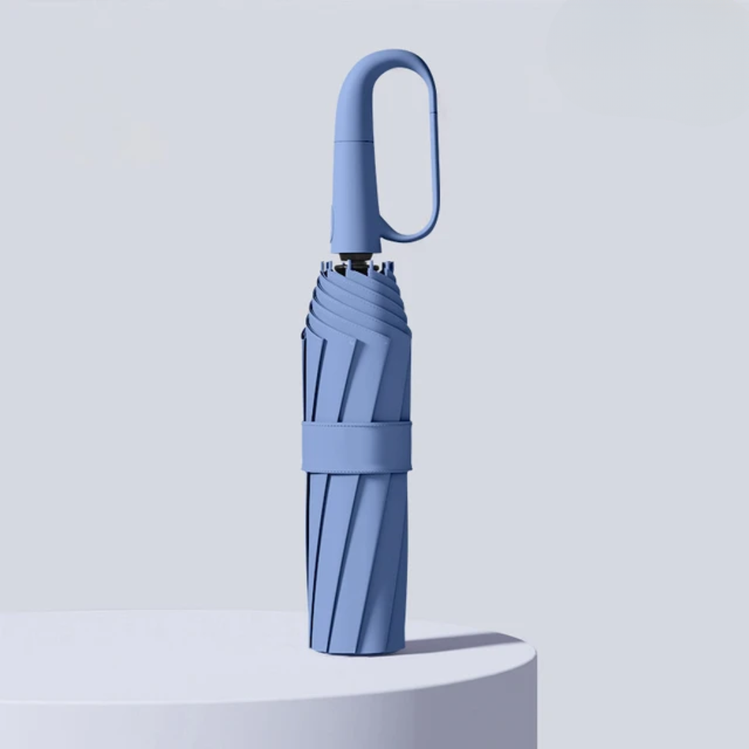 Windproof Umbrella with Reflective Edge - StormGuard-Blue-Nora Luxe